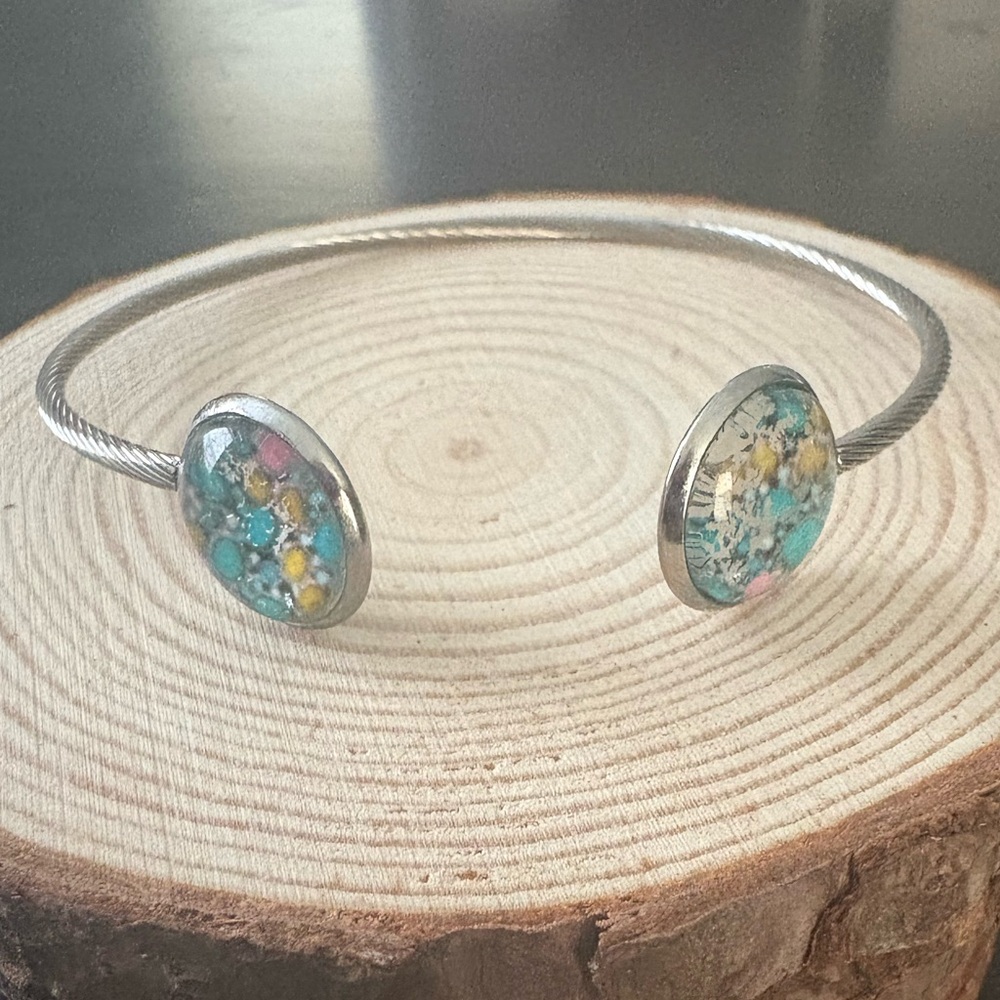 Hand Crafted Turquoise Stone Design Bracelet